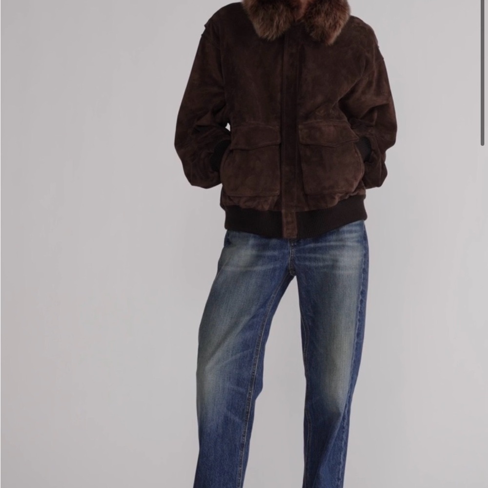 FRAME Brown Suede Jacket